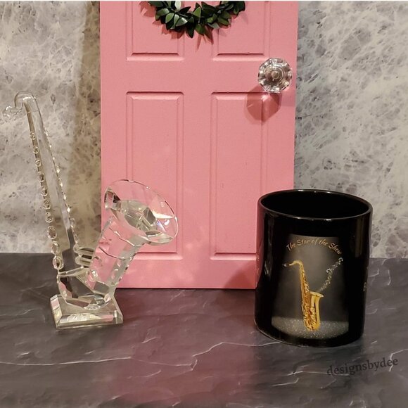 The Saxophone-Star of the Show-Gusseted Cotton Canvas Tote, Coffee Mug Combo - Picture 2 of 11